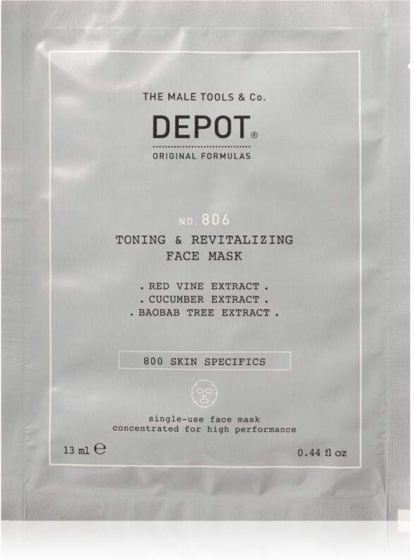 DEPOT NO. 806 TONING & REVITALIZING FACE MASK revitalising face mask M 12x13 ml