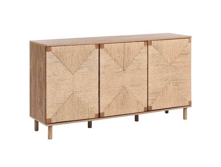 SIDEBOARD mit 3 Türen Hellbraun Bondi