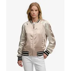 Superdry für Damen. W5012091A Suikajan Bestickte Jacke taupe (S), Lässig, Polyester