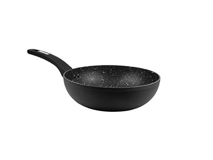 CARL SCHMIDT SOHN Schmidt Sohn Wok-Pfanne Marburg Wokpfanne 28x7,5 cm, Bodendurchmesser: 18 cm, 065904, Schwarz