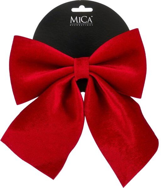 Mica Decorations Sløjfe, Rød, 20 X 23 X 3 Cm