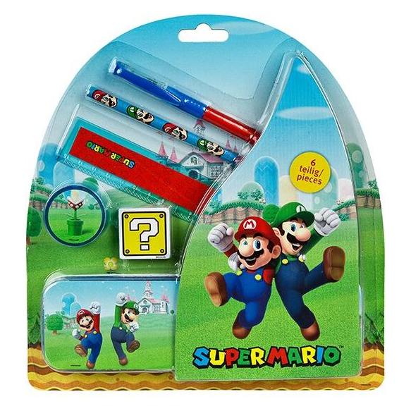 Undercover Super Mario Schulset in Tin, 7dlg. (7x) (SUMB6458)