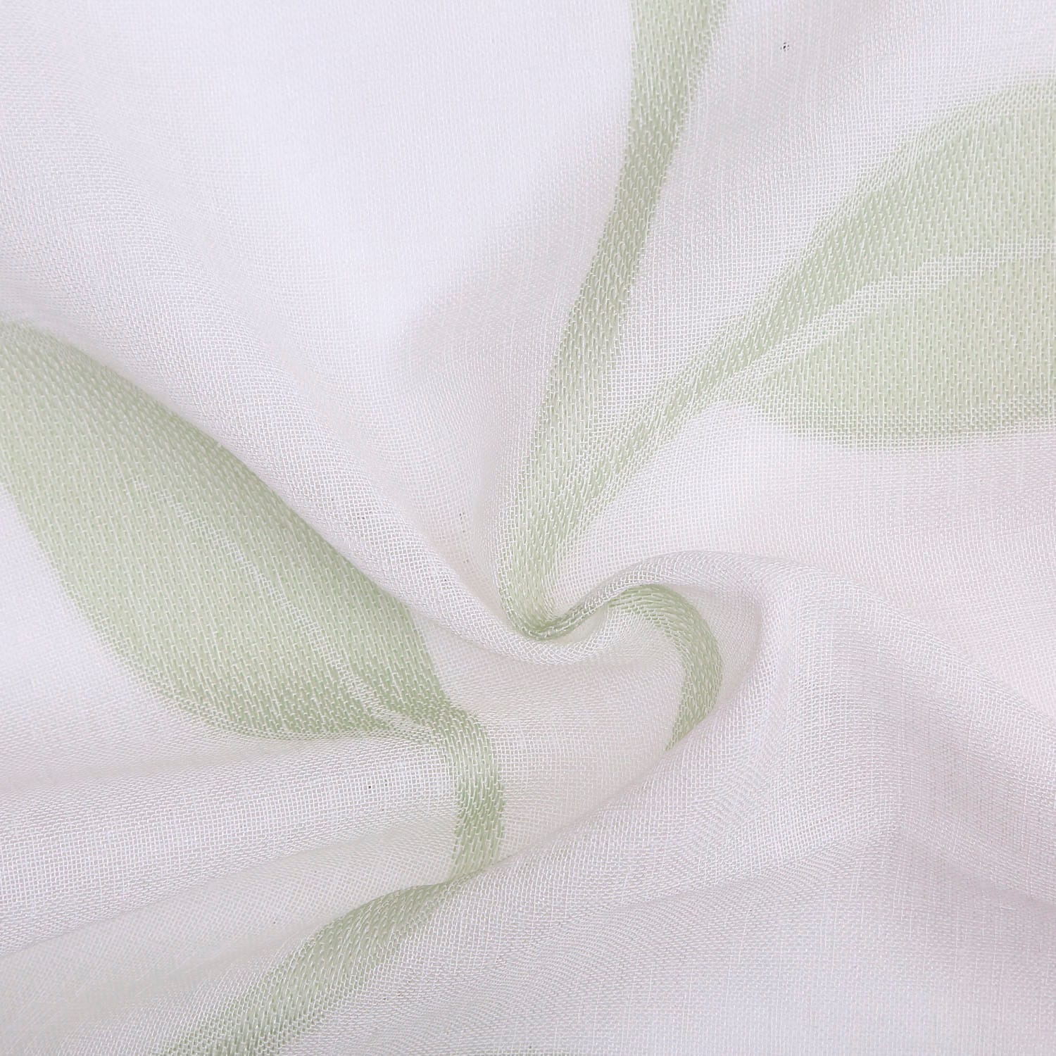 Gardine GERSTER "Orsina" Gr. 1, grün (mint, sanftes weiß), B:140cm H:245cm, Wirkware, Polyester, Gardinen, Gardine, Fertigschal - nature line mint, sanftes weiß 245cm, Kräuselband, 140cm