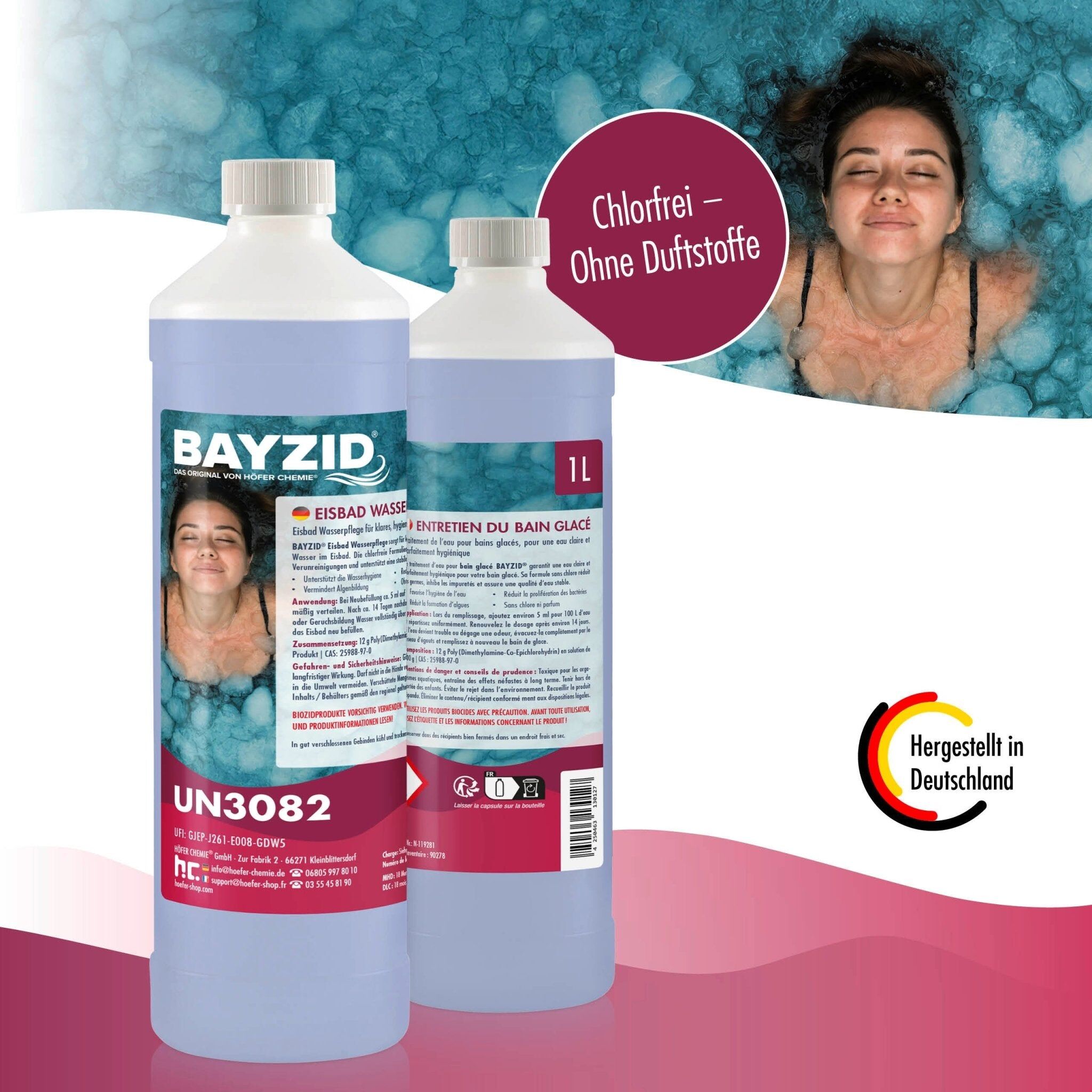 Höfer Chemie GmbH 6x 1 L BAYZID Entretien du bain glacé