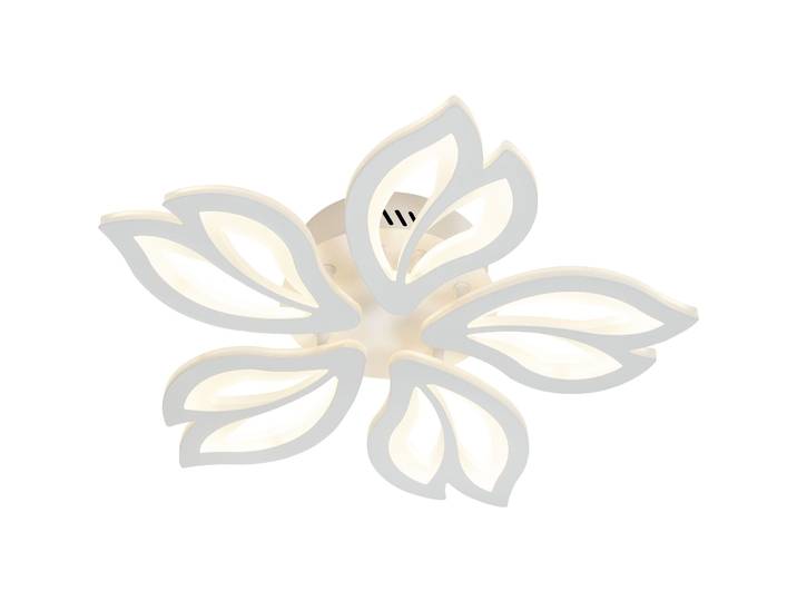 Deckenlampe Cavaria weiss Metall/Acryl 4400 lm Dimmbar B 80 cm - LED - Lichtfarbe: Extra warmweiss - Deckenlampe- LED Energiesparlampe