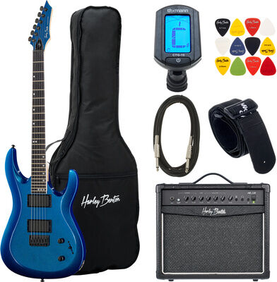 Harley Benton R-446 Blue Metallic Set Blue Metallic Gloss