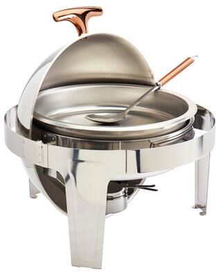 Celebrations by Denmark 5PC 6.3Qt Round Roll Up Stainless Steel Chafing Dish