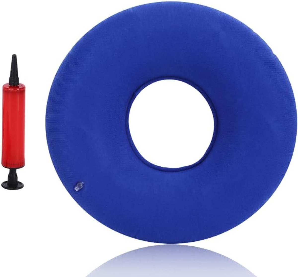 Orthopedisch opblaasbaar zitkussen met pomp voor aambeien, cysten en ontstekingen, 40 cm