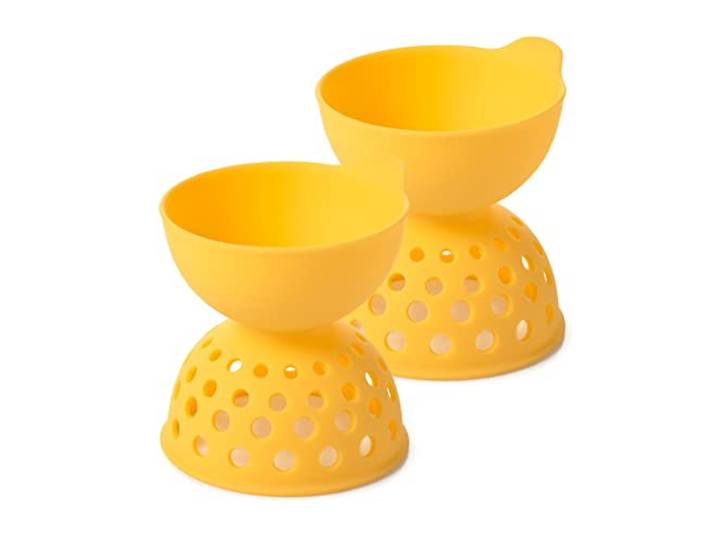 OXO Good Grips Eier-Pochierer 2-teiliges Set aus -freiem Silikon Funktionales Design, komfortabler Griff, einfach zu reinigen und aufzubewahren