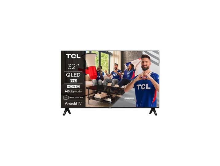 Tcl – Téléviseur Qled 80 Cm Full Hd – Smart Tv Android – Bluetooth 5.0 – 3 Ports Hdmi – Taux De Rafraîchissement 60hz