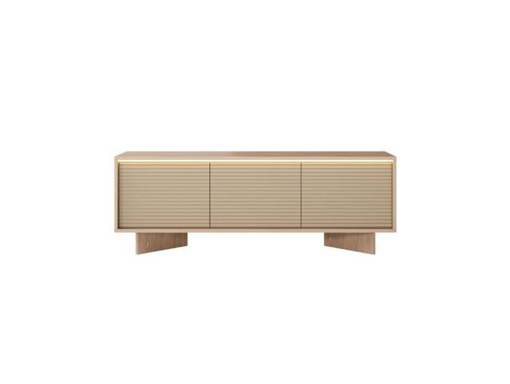 GOBI MINI - Meuble TV 154 cm melaminé Beige