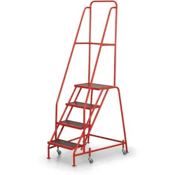 Fahrbare Leiter mit Plattform 0,89 m, 4 Stufen