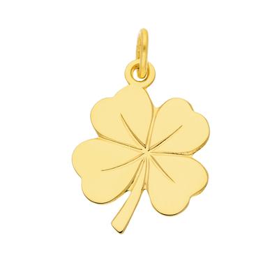 Kettenanhänger ADELIA´S "585 Gold Anhänger Kleeblatt", gold, Schmuckanhänger, Damen, Gold, Kettenanhänger, 585 Gold Goldschmuck für Damen