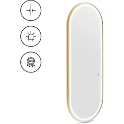 Physa, Kosmetikspiegel, Friseurspiegel mit LED-Beleuchtung extradünn oval Spiegel mit LED-Beleuchtung