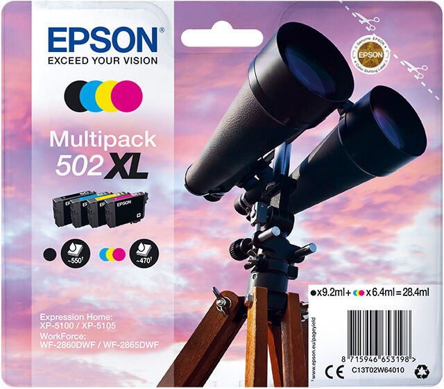 TINTEIRO EPSON 502XL MULTIPACK