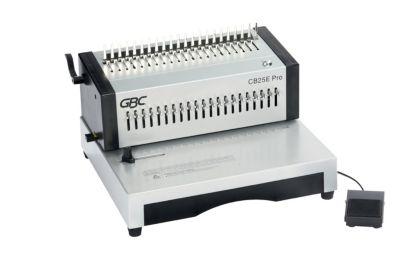 GBC CombBind CB25E Pro – elektrisches Bindegerät, 25 Blatt stanzen, 500 Blatt binden, A4, Rücken 51 mm, silber