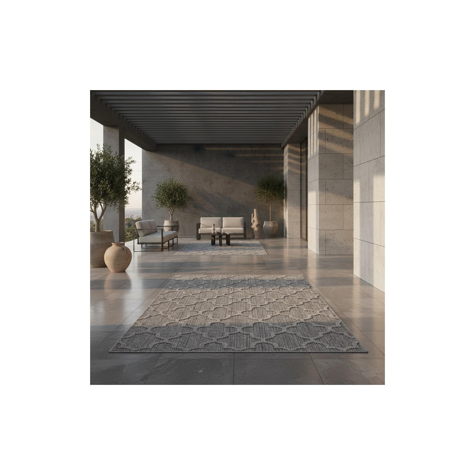 Outdoorteppich IMST, im Skandi-Stil, Grau, 200 x 290 cm