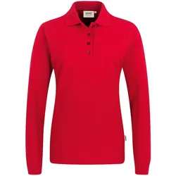 Damen-Langarm-Poloshirt "PERFORMANCE" 215 - 3XL - Rot