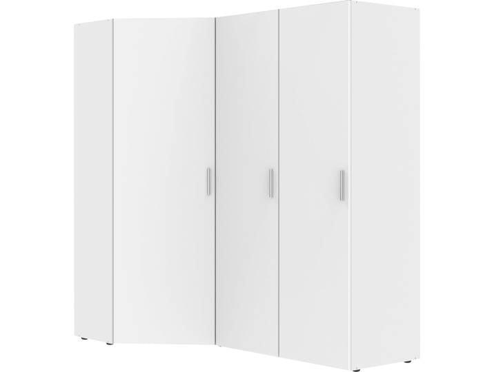 Schranksystem WIMEX Münster , weiß, H:185cm T:54cm, Holzwerkstoff, Schränke, Schranksystem, Mehrzweckschrank