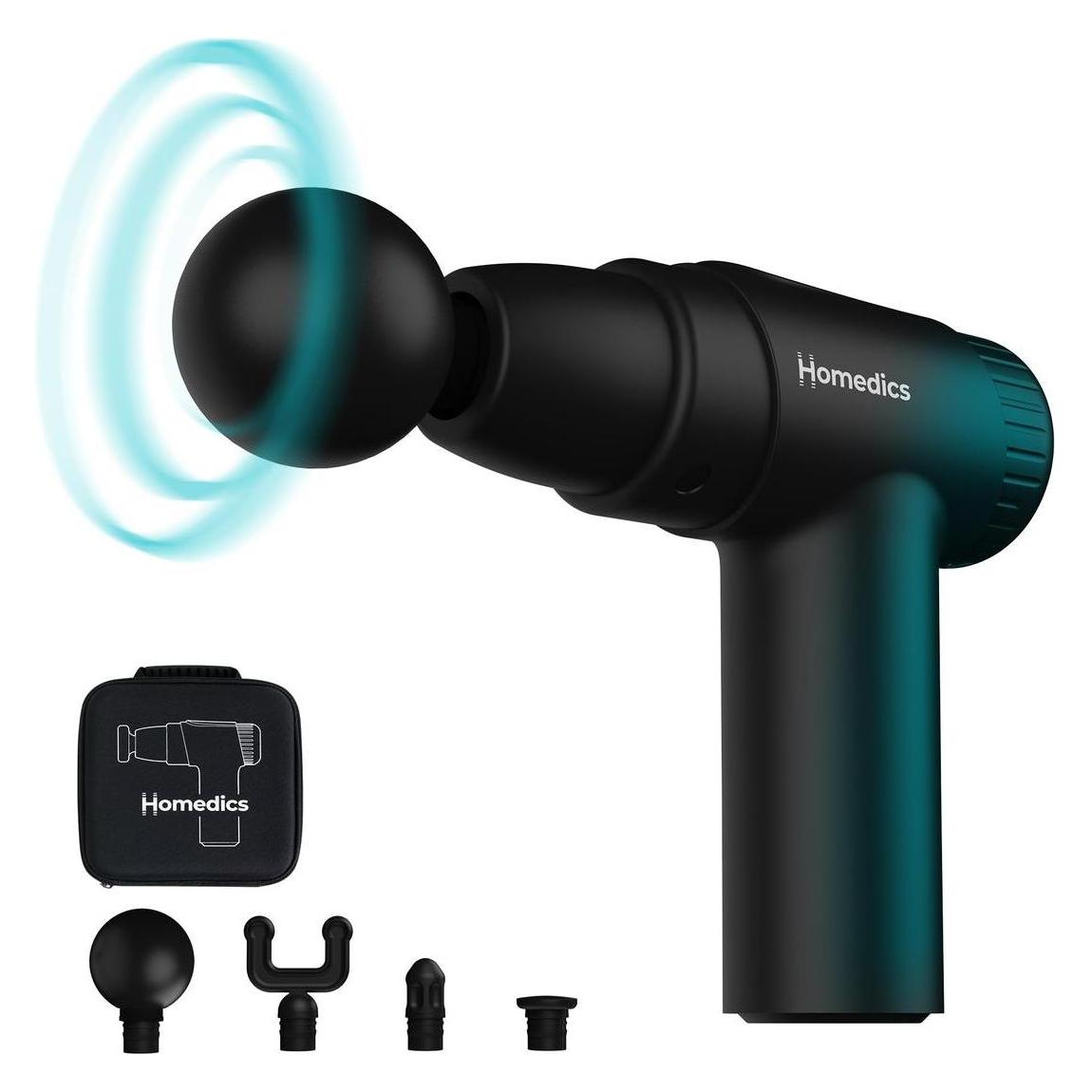 Homedics PGM-45BK NOVO Mini Massage Gun (6 Stufen, 60 min) (PGM-45BK)