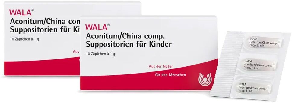 Wala Aconitum/China comp. Suppos. Kdr. x2 2x10x1 g Kinder-Suppositorien