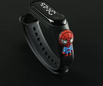 Multisell Products Hub Children's LED Touch Sports Watch For Girls Waterproof & Stylish Electronic Bracelet black