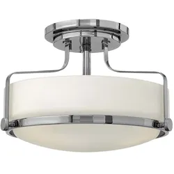 Deckenleuchte Lampe Wohnzimmerleuchte Glas Stahl Chrom Retro D 36,6cm 3 Flammig