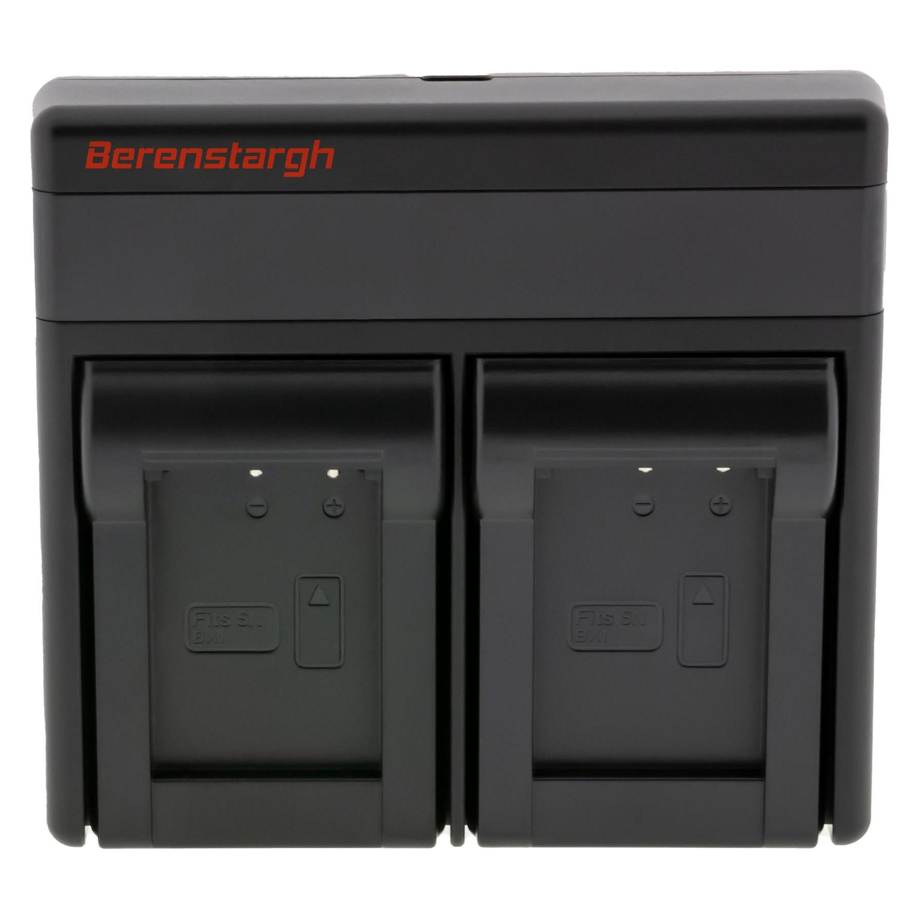 Berenstargh Dual PD Hyper Ladegerät f. Sony NP-BX1 USB-C in/out Powerbankfunktion (Kamera Akku Ladegerät) (61064428)