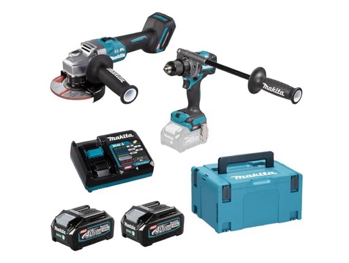 Makita Ensemble de 2 machines 40 v max li-ion 4 ah xgt (df001g + ga005g) makita - dk0124g201