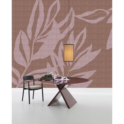 Fototapete LIVING WALLS "Walls by Patel 5 Fototapete Abstrakte Pflanzenformen", braun, B:4m H:0m L:2,7m, Vlies, Tapeten, Abstrakte Pflanzenformen auf 200 g/m² Premium-Vlies