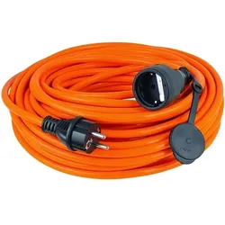 as-Schwabe Polyurethanschlauch Verlängerungskabel für Baustellen 5.0 m IP44 orange orange