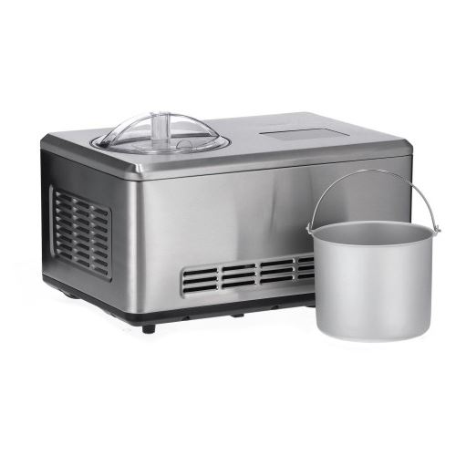 Severin 2-in-1 Eismaschine EZ 7406, mit Joghurtfunktion (edelstahl (gebürstet), für 2.000ml Eiscreme, 180 Watt Kompressor)