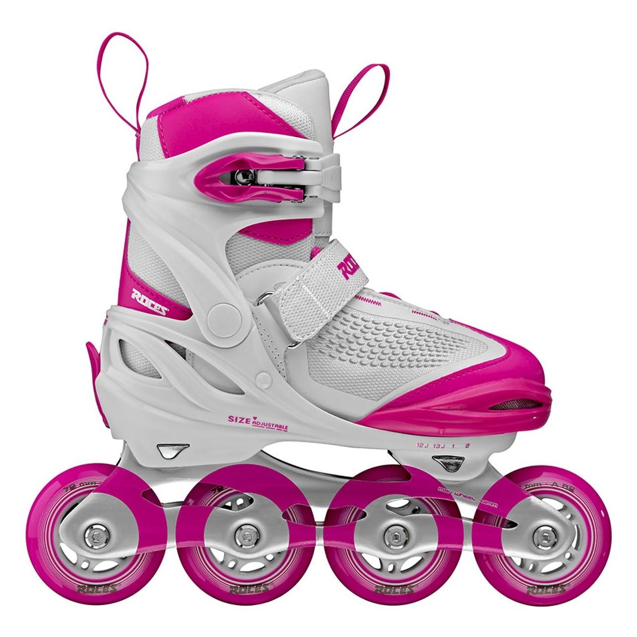 Roces - Moody X TIF Girl Verstelbare Skeelers - Kinderen - Wit - Roze - 36-40 (37) (146976 36-40)
