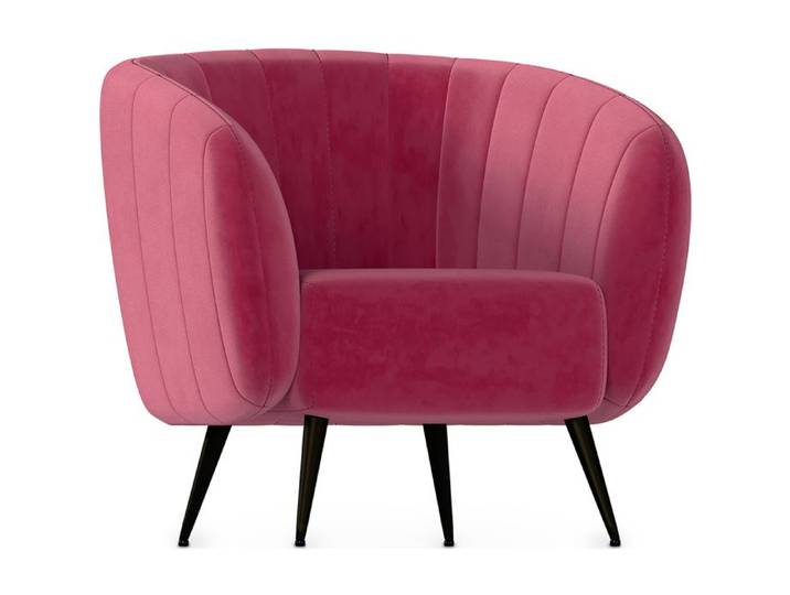 Fauteuil en velours - Cognac - Oysa Cognac