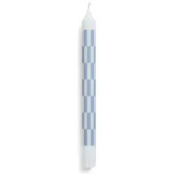 Hay Pattern Kerze Schachbrettmuster, blau-hellblau