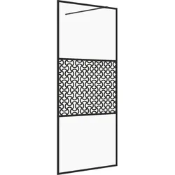 Helloshop26 - Duschabtrennung aus Glas Badewannentrennwand Badezimmeraccessoire Duschkabine Inneneinrichtung ESG transparent 90 x 02_0002150