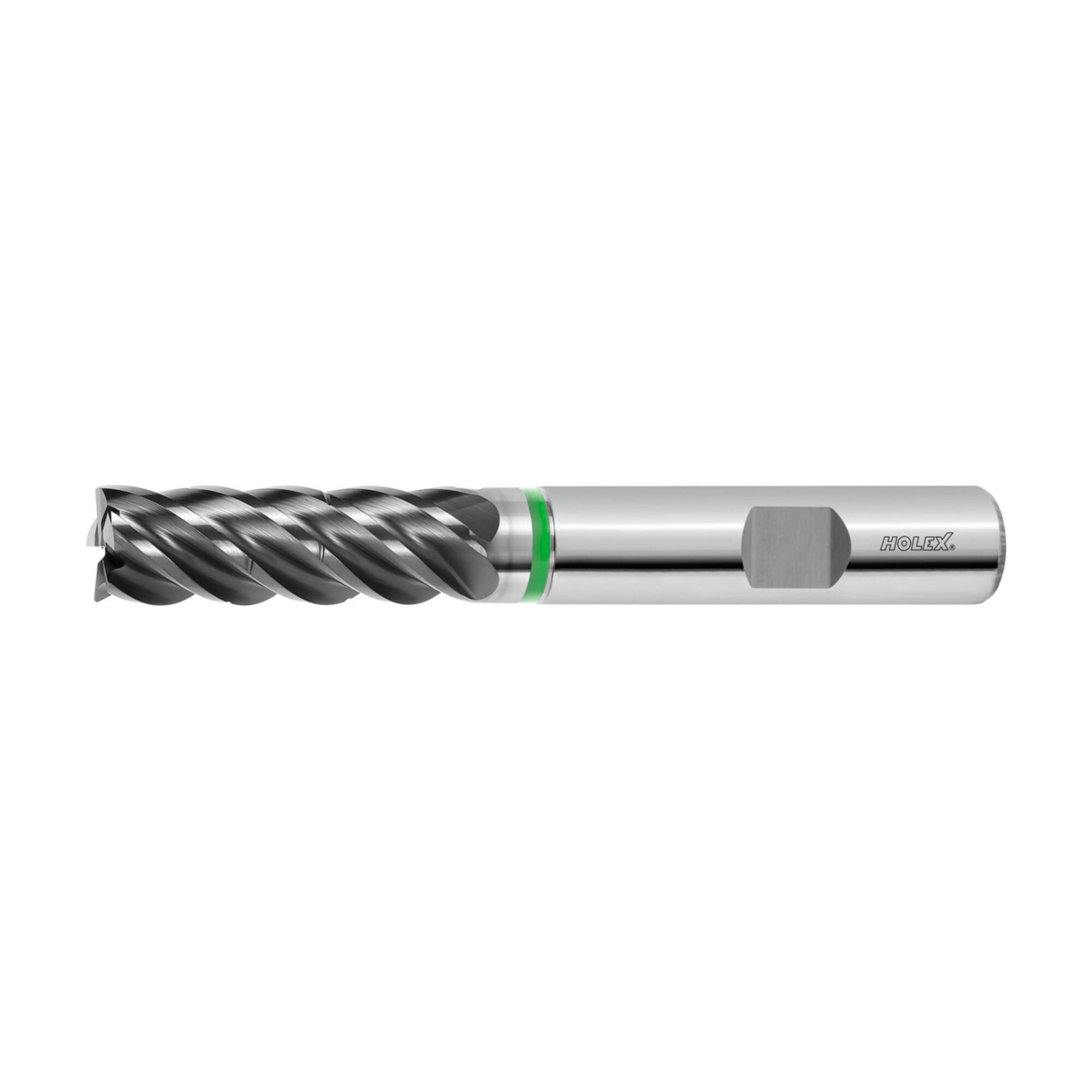 HOLEX VHM-Fräser mit mehr Spanteilern TPC Ø8mm aus Vollhartmetall beschichtet mit Zylinderschaft und drei Schneiden für Fräsen von Stahl/Edelstahl/Gusseisen, 203095 8)