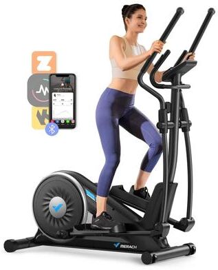Uplifted Goods Quiet Magnetic Elliptical Trainer With Adjustable Resistance And App Support classic