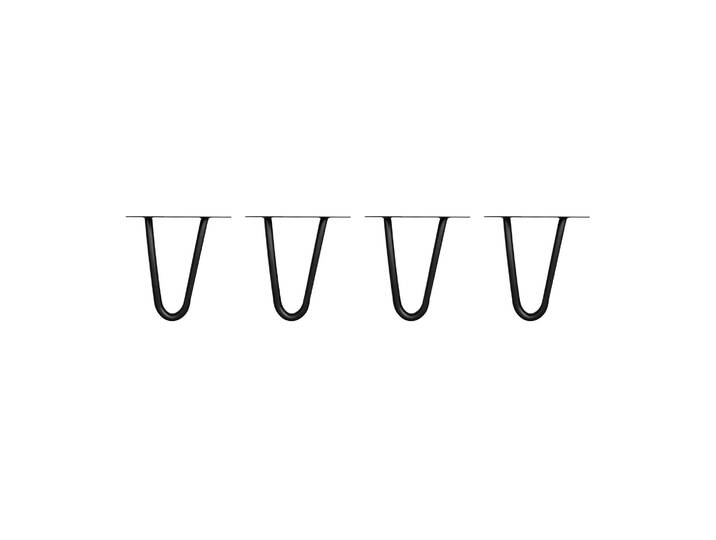 Tischbeine Hairpin schwarz 15 cm