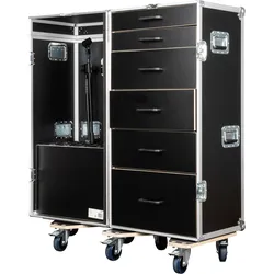 SHOWGEAR Drawer Case 3 Mit 6 Schubladen und Platz für 15 Mikrofonständer