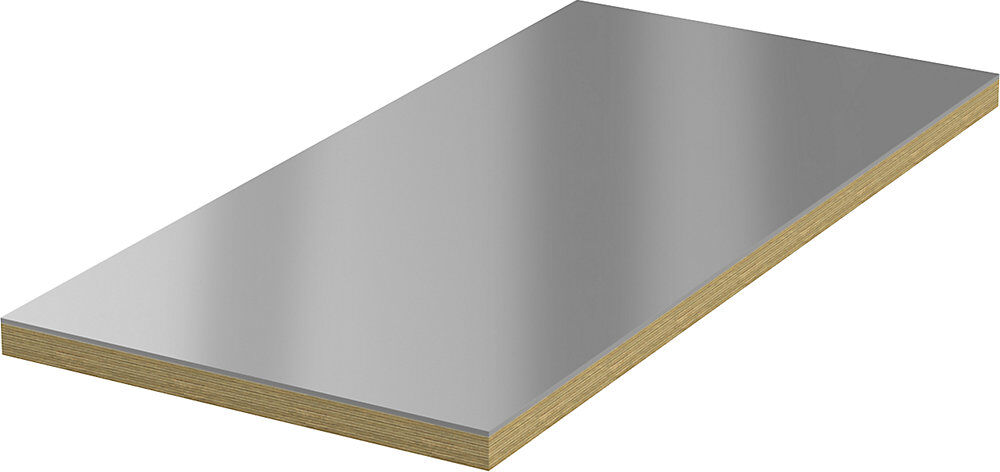kaiserkraft Stahlblechauflage für Werkbankplatten, Plattenbreite 1685 mm, Stärke 10 mm