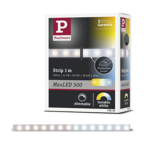 Paulmann MaxLED 500 LED-strip uitbreiding wit zilver