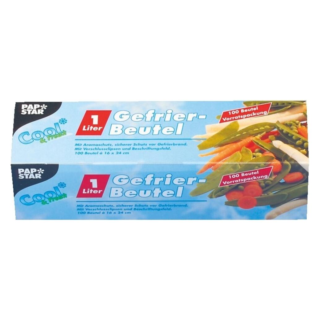 Papstar 14157 Aufbewahrungsbeutel für Lebensmittel (e) (100x) (14157)