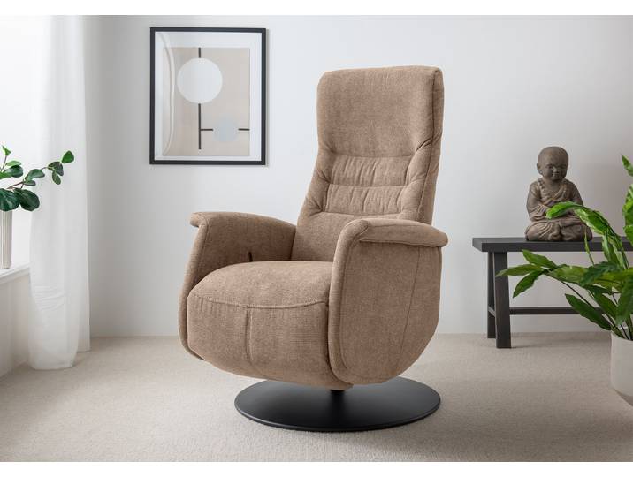 Relaxsessel Braun Webstoff Jimin 72 x 118 x 85cm