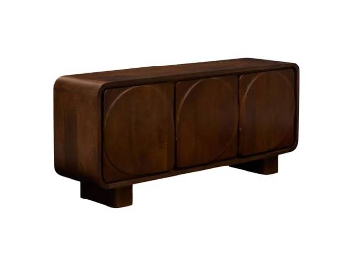 Atmosphera - Rechteckiges Sideboard „Shelty“, 70 x 160 cm, 3 türen, braun