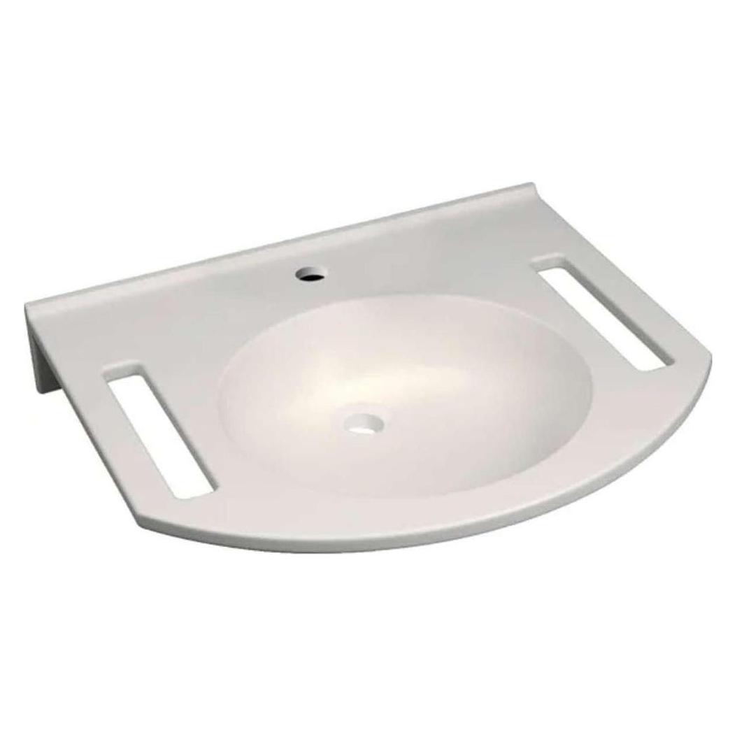 Geberit Öffentliches Waschbecken - 60 x 55 cm - mit Überlauf - Weiss (550 mm, 600 mm) (10244531)