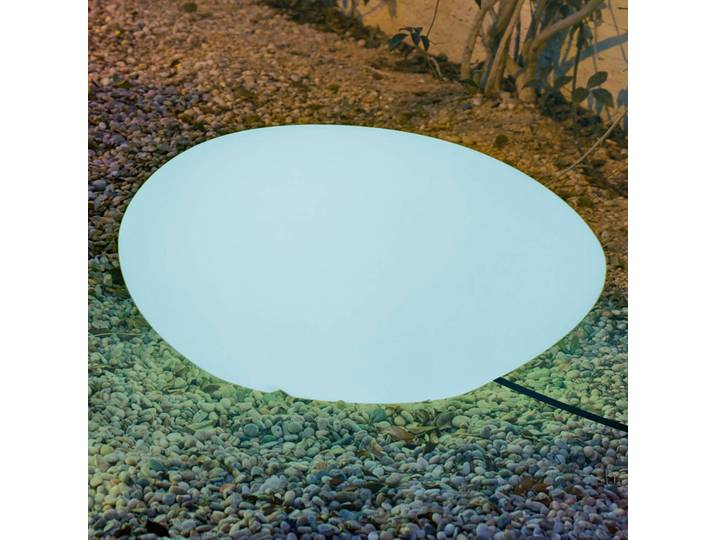 Newgarden Solarlampe Petra mit Ladekabel, 60 cm Petra, dimmbar, weiß / opal, Kunststoff, Modern, Solarleuchte