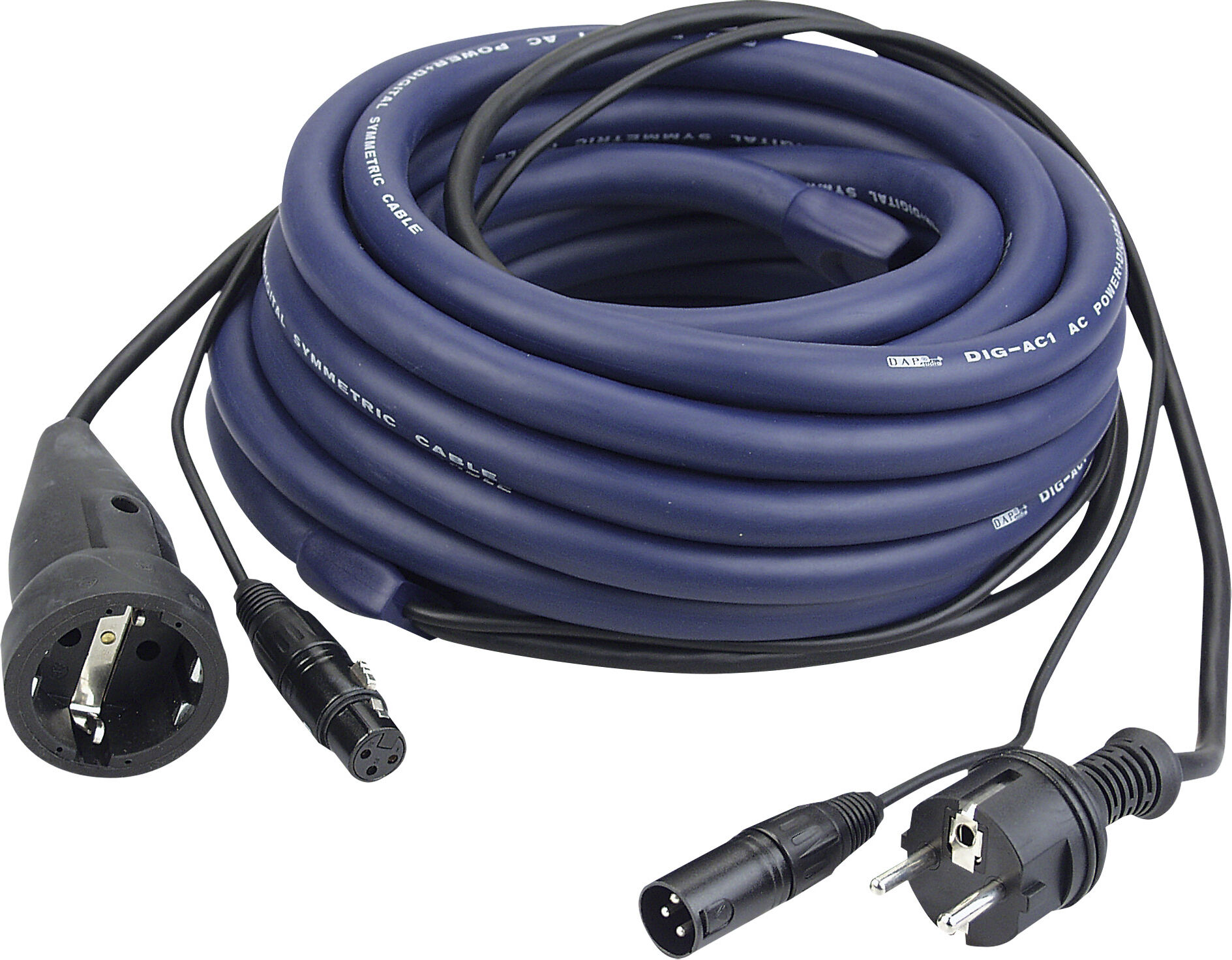 DAP Audio Fp05 – Schuko/xlr M – Schuko/xlr F – Dmx / Stromversorgung 20 M