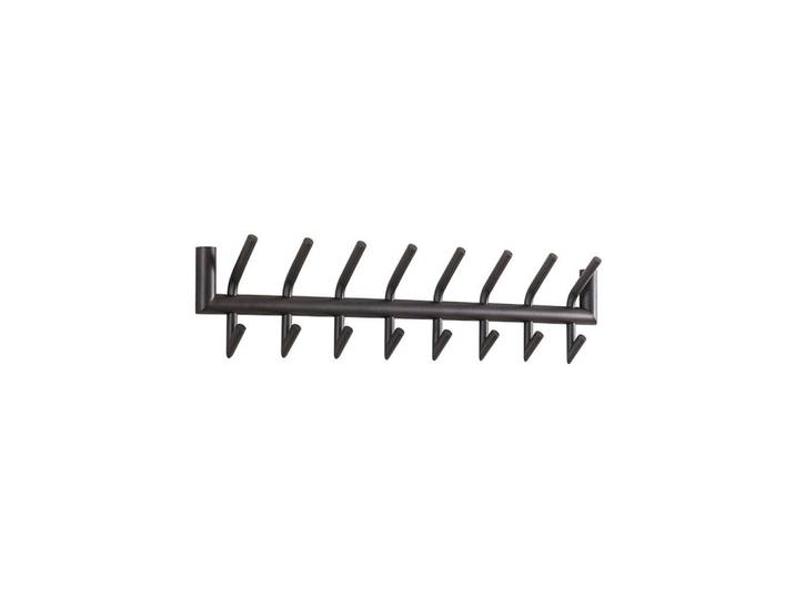 Kawola Garderobe Fabia Grau Metall, Dunkelgrau, Rechteckig, 78x19x10 cm, Garderobe, Garderobenhaken, Hakenleisten