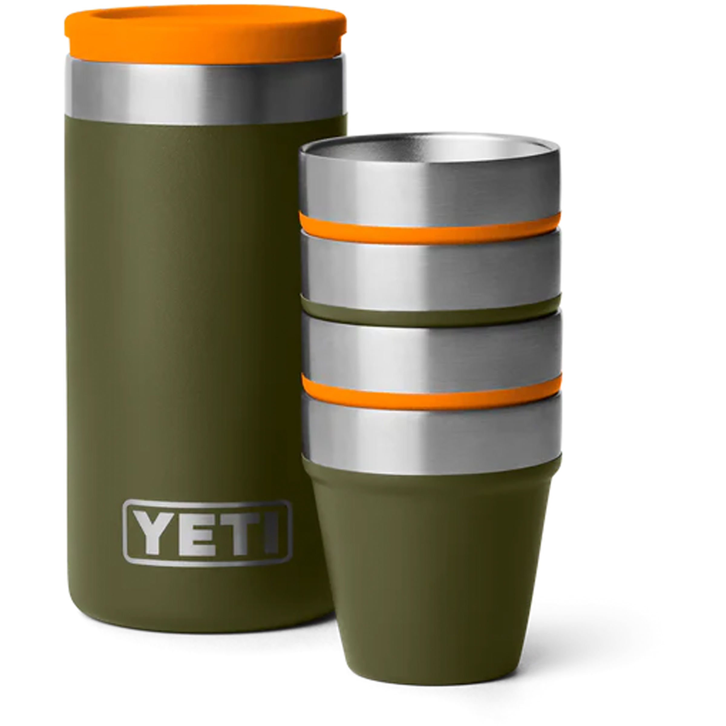 Yeti Shot Glasses & Case Isolierflaschen olive-king crab orange Größe 50ML
